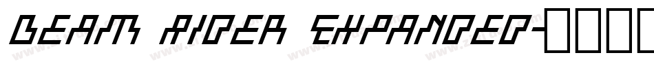 Beam Rider Expanded字体转换